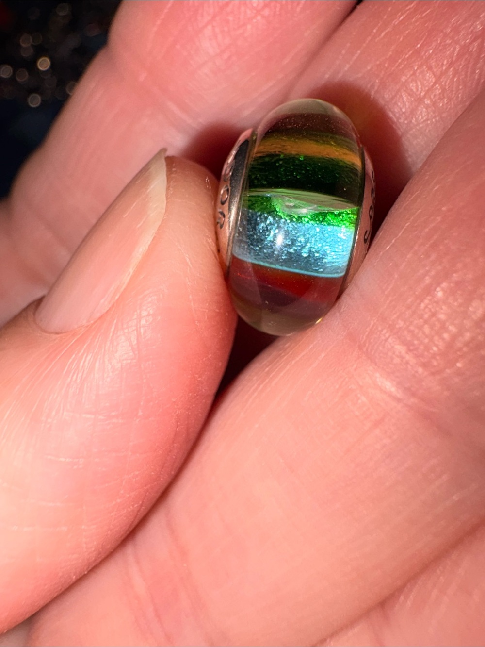 Pair of Pandora charms, one has slight defect - Picture 3 of 3